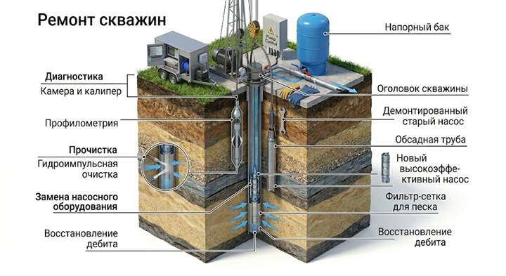 Ремонт скважин в Зарайске